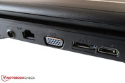 Die Rückseite hätte noch einen USB-Port vertragen. Die Rückseite hätte noch einen USB-Port vertragen.