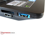 Drei USB-3.0-Ports sieht man nicht alle Tage.