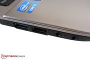 Über die Platzierung der USB- und Sound-Ports lässt sich streiten. Über die Platzierung der USB- und Sound-Ports lässt sich streiten.