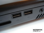 Insgesamt hat das Alienware M17x üppige fünf USB 2.0-Ports