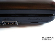 Ein 34mm ExpressCard-Einschub rundet die linke Seite ab