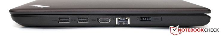rechte Seite: 2x USB 3.0, HDMI, Gbit-LAN, Netzteilanschluss/OneLink