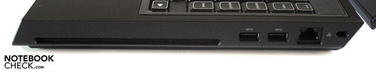 Rechte Seite: optisches Laufwerk, 2x USB 3.0, RJ-45 Gigabit-Lan, Kensington Lock Rechte Seite: optisches Laufwerk, 2x USB 3.0, RJ-45 Gigabit-Lan, Kensington Lock