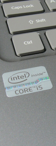 passend graue Core i5 und Windows 7 Etiketten