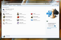 Der Spieleordner von Windows 7 entspricht bis auf Details seinem Vista Pendant