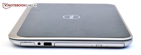 Rechte Seite: Kartenleser (SD, MMC, MS/Pro), USB 3.0, DVD-Brenner
