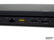 LAN, powered USB, USB-eSATA-Kombi und digitaler Display Port