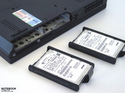 Ausgestattet mit zwei Laufwerksschächten kann das Thinkpad W700 auch mit einer ordentlichen Speicherkapazität ausgestattet werden. Ausgestattet mit zwei Laufwerksschächten kann das Thinkpad W700 auch mit einer ordentlichen Speicherkapazität ausgestattet werden.