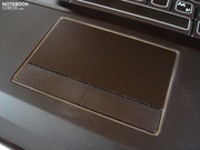 Die Touchpadoberfläche ist angenehm glatt. Die Touchpadoberfläche ist angenehm glatt.