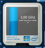 Turbo Boost 2.0 mit bis zu 3,0 GHz Turbo Boost 2.0 mit bis zu 3,0 GHz