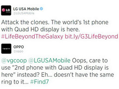 LG vs. Oppo: Wer hatte das weltweit erste Quad-HD-Smartphone auf dem Markt?
