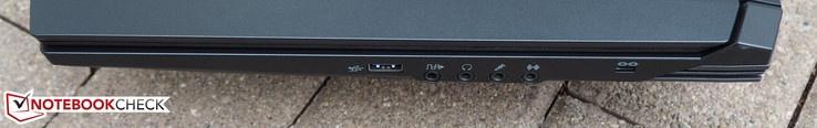rechte Seite: USB 3.0, S/PDIF, Kopfhörer, Mikrofon, Line-in, Kensington Lock