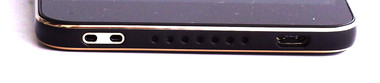 unten: Ankerpunkt Trageschlaufe, Lautsprecher, USB 2.0