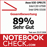 Test Asus U2E 1P017E Ultraportable: Gesamtnote „Sehr Gut“