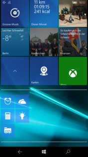 Homescreen mit Ordner