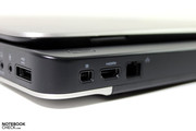 Externe Monitore können per (Mini-)DisplayPort und HDMI angeschlossen werden.