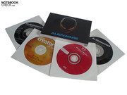 Alienware legt dem M14x unter anderem eine Recovery-DVD bei. Alienware legt dem M14x unter anderem eine Recovery-DVD bei.