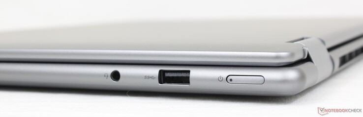 Rechts: 3,5-mm-Headset, USB-A 3.2 Gen. 1, Einschalttaste