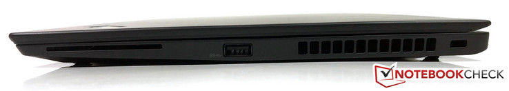 rechts: SmartCard, USB 3.0, Steckplatz für Sicherheitsschloss
