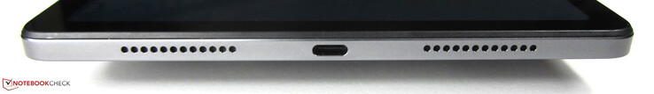 rechts: Lautsprecher, USB-C 2.0, Lautsprecher