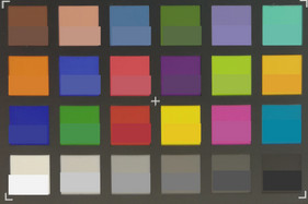 ColorChecker Passport: In der unteren Hälfte jedes Feldes ist die Zielfarbe dargestellt.