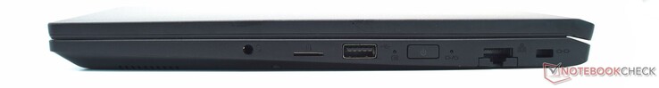 3,5-mm-Headsetanschluss, microSD-Kartenleser, USB-Typ-A, Gigabit-LAN, Kensington-Slot