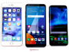 von links: iPhone 6s Plus, LG G6, Samsung Galaxy S8