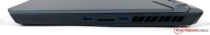 Rechts: USB-A (3.2 Gen.1), SD-Leser, USB-A (3.2 Gen.1)
