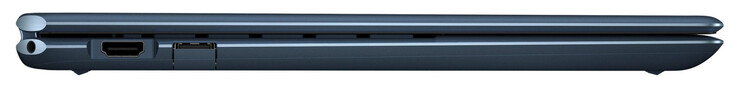 Linke Seite: Audiokombo, HDMI, USB 3.2 Gen 2 (USB-A)