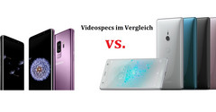 Samsung Galaxy S9 gegen Sony XZ2 (Compact): Die Unterschiede bei den Videospecs.