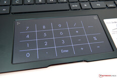 Touchpad des Asus ZenBook Flip 13 UX363 mit Ziffernblock