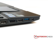 Anschlussfreudig: Hier kann so ziemlich jede externe Festplatte angeschlossen werden, e-SATA, USB 3.0 und Fire Wire