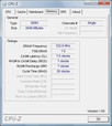 CPU-Z-Informationen über das FSC Esprimo U9210