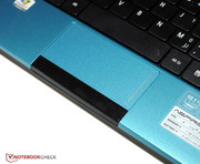 Das Touchpad ist recht klein.