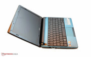 Der Öffnungswinkel des Netbooks ist recht groß.