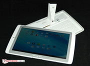 Hier kommt das Tablet drauf.