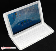So sieht die Tablet-Tastatur-Kombi aus.