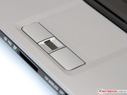 Zwischen den beiden Maustasten versteckt sich der Fingerabdruckscanner.