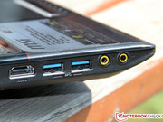 Anschlusseitig gibt es unter anderem 2x USB 3.0...