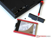 Als Speicherlösung hat Lenovo eine flotte Intel SSD ausgewählt.
