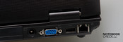 Hinten: Strom, VGA, USB, LAN