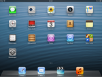 Ein bekanntes Bild: Der Homescreen von iOS 6