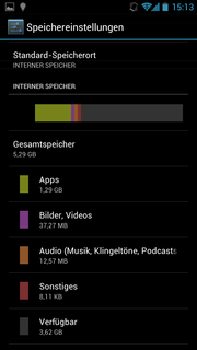 Speicher von nur 8 GB nicht fehlen.