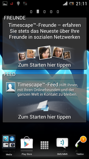 Die Homescreens sind bereits mit jeder...