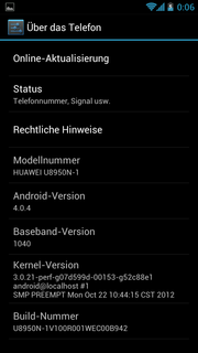von Google, Android 4.0.4 vorinstalliert.