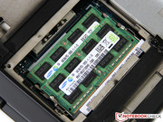 Beide Speicherslots sind mit je 4 GByte DDR3-1600 belegt.