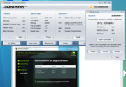 Der 3DMark2006 im Original-Auslieferungszustand (Seriengerät aus Shop) betrug knappe 2.804 Punkte. Selbst die ForceWare beta 266.15 half nicht weiter.
