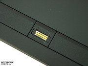 Der Fingerabdruckleser zwischen den Touchpadtasten...