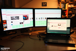 3x 1920x1200 Pixel via Matrox Dual Head2Go