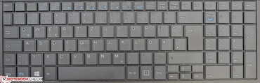 Die Tastatur ist vor Spritzwasser geschützt.